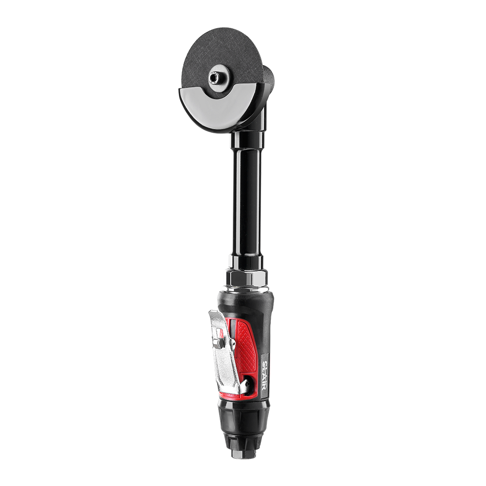  SLAIR 3" VERLENGD AIR CUT-OFF TOOL, 18000 RPM, VEILIGHEIDS TRIGGER, COMPOSIET, MET SCHIJF, 360-GRADEN BESCHERMING, PROFESSIONEEL