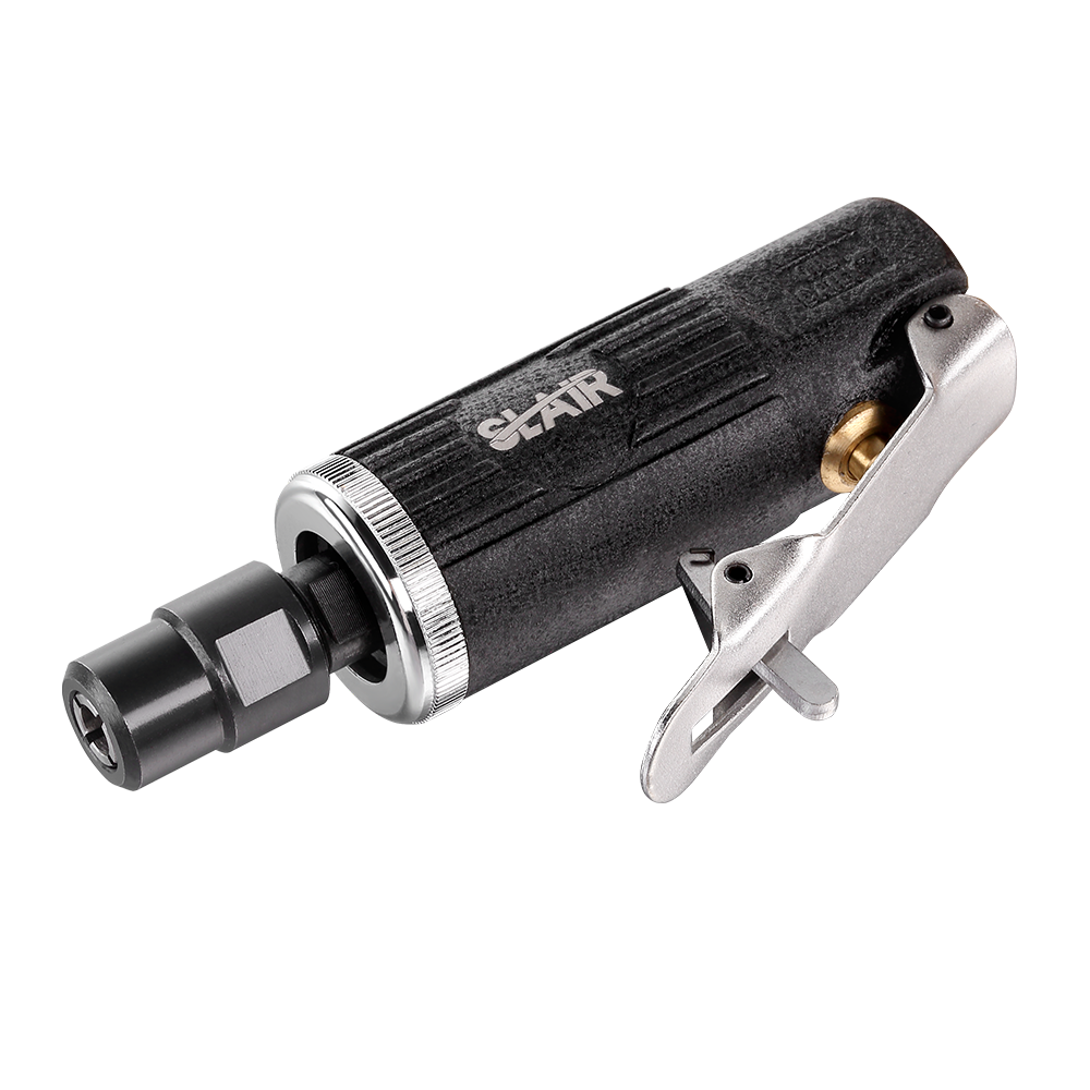  SLAIR MINI LUCHT STIJFSSLIJPER, 25000 RPM, VEILIGHEID TRIGGER, ALUMINIUM, MET 1/4" 1/8" OF 3 MM 6 MM COLLET, PROFESSIONEEL 