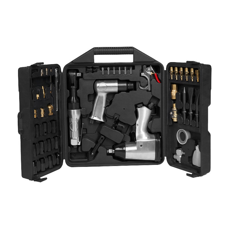  XINXING XQ-T12 50ST AIR TOOL KIT, 1/2" LUCHT IMPACT 3/8" RATEL 150MM HAMER, MET ACCESSOIRES, BMC SET