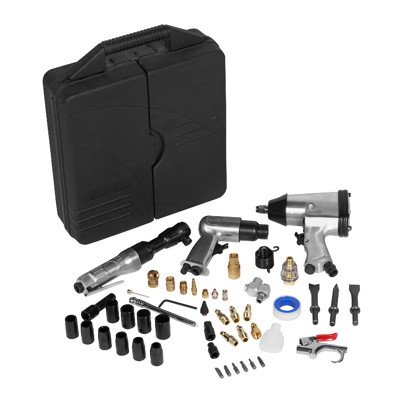  XINXING XQ-T12 50ST AIR TOOL KIT, 1/2" LUCHT IMPACT 3/8" RATEL 150MM HAMER, MET ACCESSOIRES, BMC SET